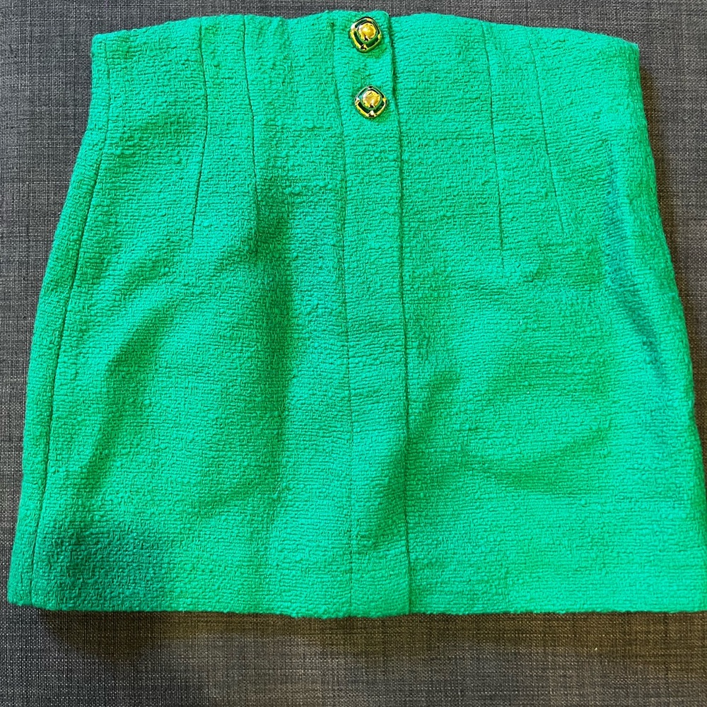 High waisted mini skirt